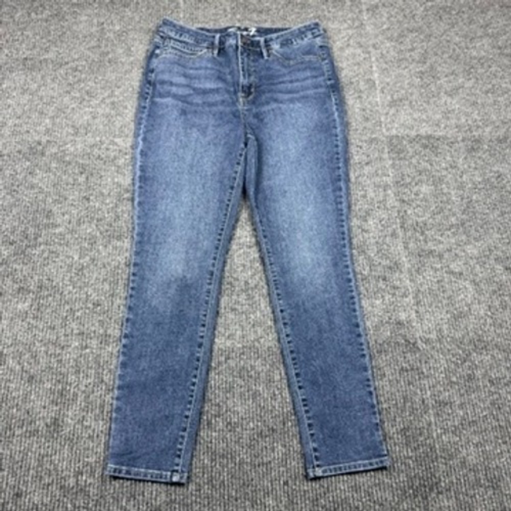 Seven 7 Womens St James High Rise Skinny Jeans Size 10 MY1901DE24 Blue Denim